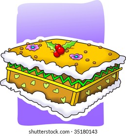 Illustration of Birthday cake