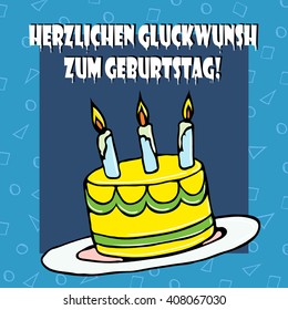 Illustration birthday cake