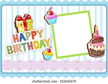 Illustration of Birthday card