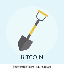Illustration of bit coin mining concept