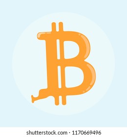 Illustration of bitcoin concept
