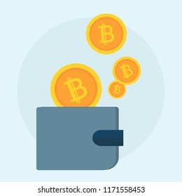 Ilustración del concepto de bitcoína