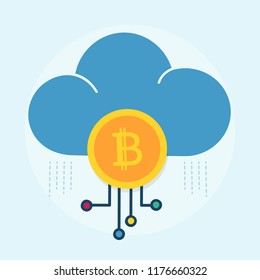 Illustration of bitcoin concept