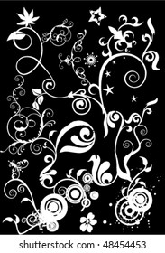 Illustration of a black Abstract Background
