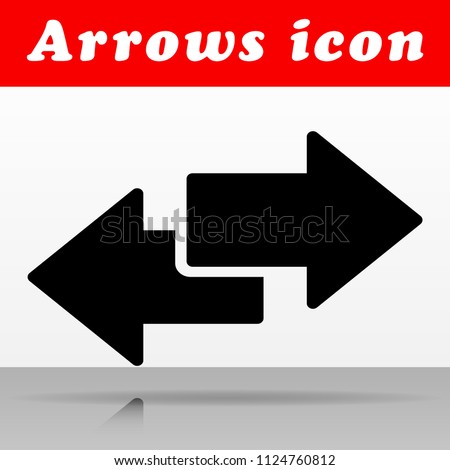 Illustration of black arrows vector icon design