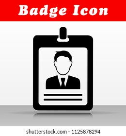 Illustration of black badge vector icon design