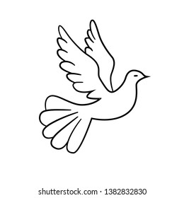illustration of black bird icon