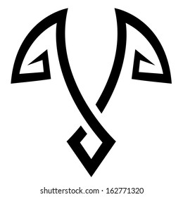 Illustration of Black Bird Icon isolated on a white background