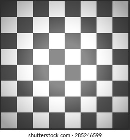 illustration of black chess field view from top