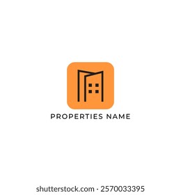 ILLUSTRATION BLACK COLOR HOME. BUILDING ARCHITECTURE SIMPLE MINIMALIST LOGO ICON DESIGN VECTOR. GOOD FOR REAL ESTATE, PROPERTY INSDUSTRY