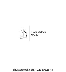 ILLUSTRATION BLACK COLOR HOUSE. BUILDING ARCHITECTURE SIMPLE MINIMALIST LOGO ICON DESIGN VECTOR. GOOD FOR REAL ESTATE, PROPERTY INSDUSTRY