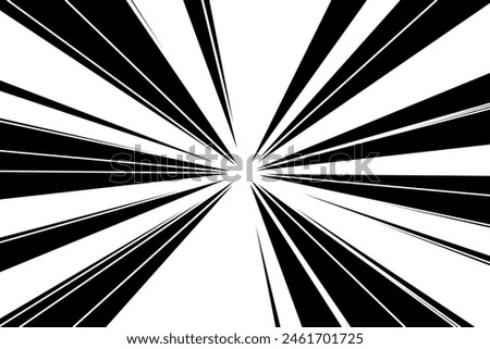 Illustration of black concentration line