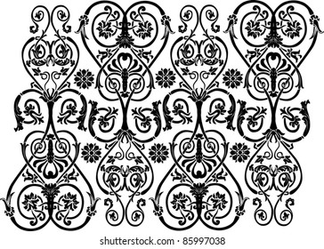 illustration with black design isolated on white background