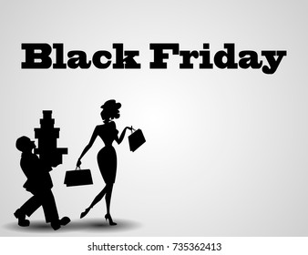 Illustration of black Friday