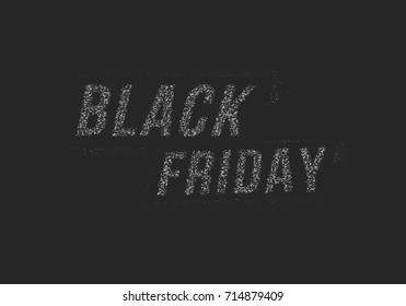 Illustration of Black Friday Banner Set Template with Vector Ink Spray Effect