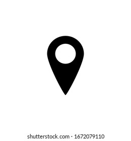 Icono de gps negros. para plantillas o para la Web