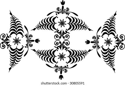 ilustração com faixa horizontal preta isolada sobre fundo branco