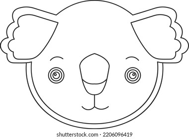 Illustration in Black Lines | animal head illustration
