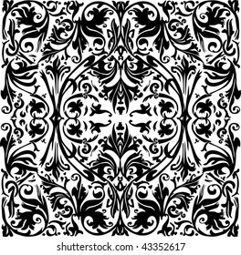 illustration with black on white background