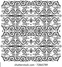 illustration with black on white background