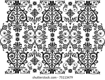 illustration with black on white background