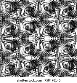 illustration of a black pattern circles and a spiral on a white background