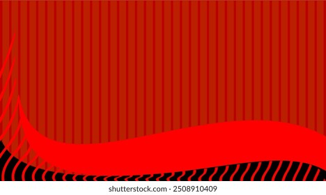 ILUSTRACIÓN DE FONDO NEGRO Y ROJO HECHO POR CORELDRAW