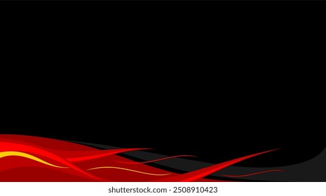 ILUSTRACIÓN DE FONDO NEGRO Y ROJO HECHO POR CORELDRAW