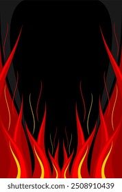 ILLUSTRATION OF BLACK AND RED BACKGROUND MADE BY CORELDRAW