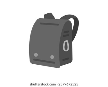 Illustration of a black school bag icon.