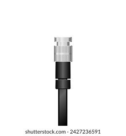 It is an illustration of a black SDI cable.