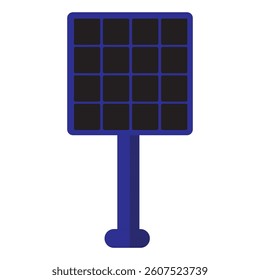  Illustration of Black Solar Panels Representing Energy Efficiency and Renewable Power Use