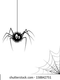 illustration of black spider