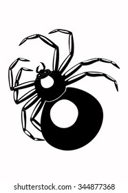 Illustration of black spider
