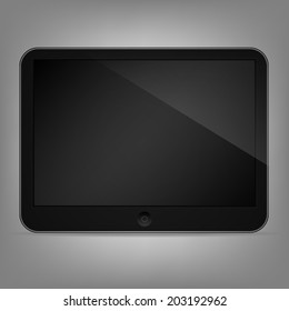 Illustration of black tablet