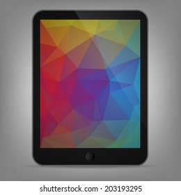 Illustration of black tablet 