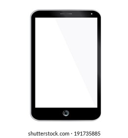 Illustration of black tablet pc