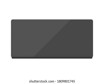 Illustration of a black wallet.