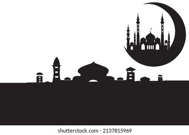 Illustration der Schwarz-Weiß-Moschee