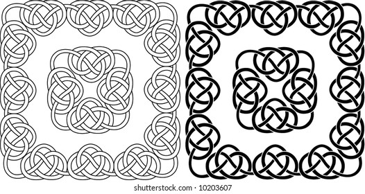 illustration with black and white ornament.vector illustration.	