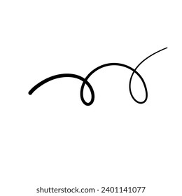 Illustration of a Black and White Strand of Hair
