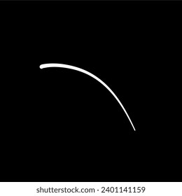 Illustration of a Black and White Strand of Hair