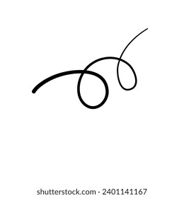 Illustration of a Black and White Strand of Hair