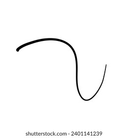 Illustration of a Black and White Strand of Hair