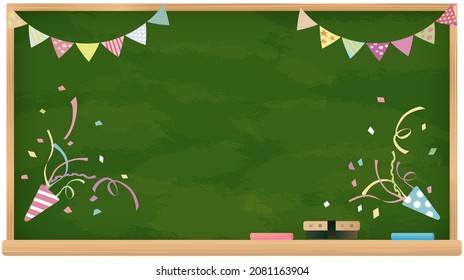 It is an illustration of a blackboard