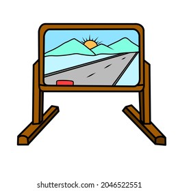 Illustration of blackboard perfect for icon, background, element, print materials and ect.