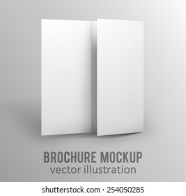 Illustration of Blank brochure. 3d illustration