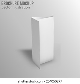 Illustration of Blank brochure. 3d illustration