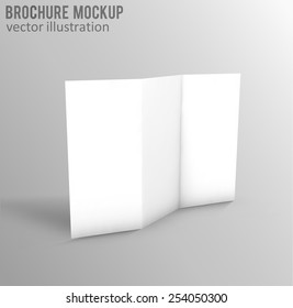 Illustration of Blank brochure. 3d illustration