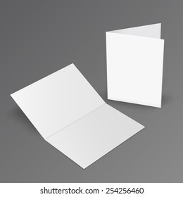 Illustration of Blank brochure. 3d illustration